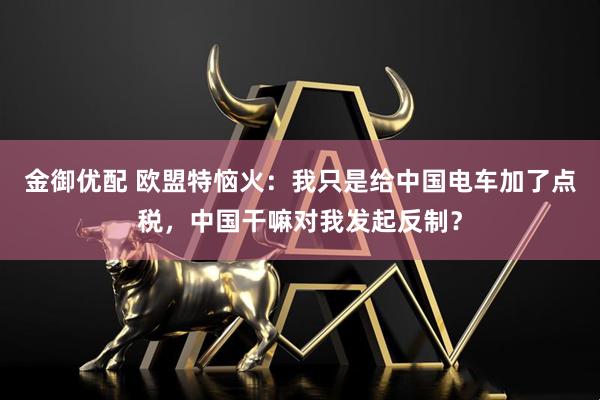 金御优配 欧盟特恼火：我只是给中国电车加了点税，中国干嘛对我发起反制？